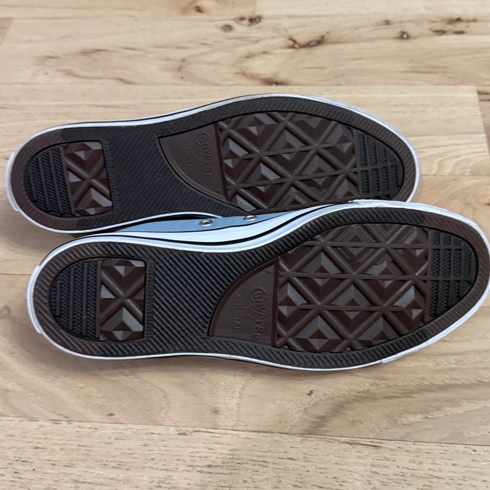 Converse Blue and White Women's Sneakers - Picture 4 of 5